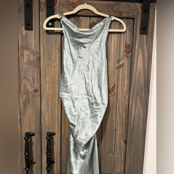 REFORMATION NWT Anaiis Silk Dress in Aquamarine 12 - Picture 7 of 10